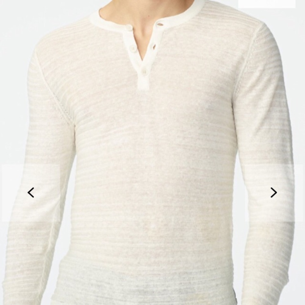 Armani Exchange Variegated Linen Henley